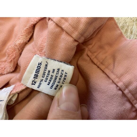 Vintage Old Navy Toddler Girls Jean Denim Jacket Pink Size 12-18 M - Picture 3 of 10